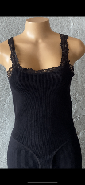 Bodysuit noir dentelle femme