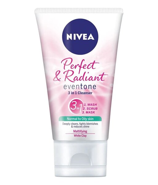 Nivea Perfect and Radiant 3 in 1 facial wash