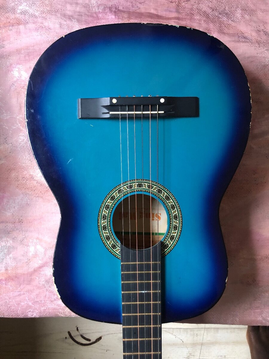 Guitare Classique Bleue
