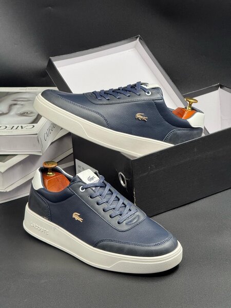 LACOSTE NAVY AND WHITE
