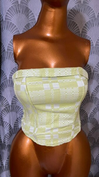 Bustier en tissu imprimé