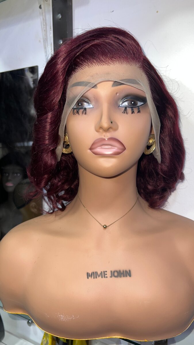 Perruque 2 ton rouge