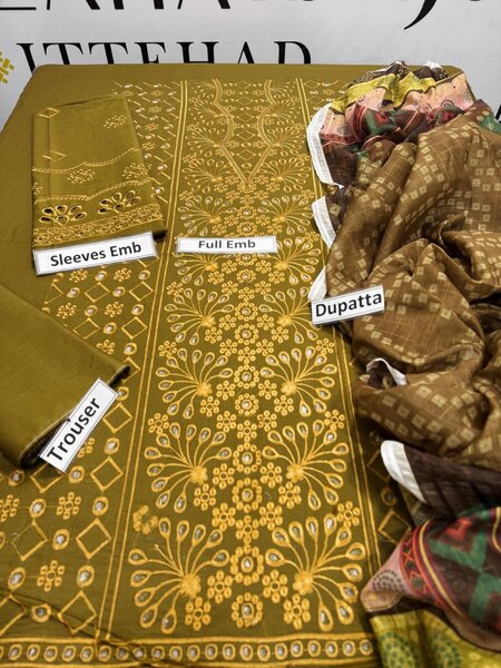 Printed lawn suit