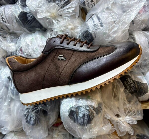 Baskets Lacoste en cuir homme