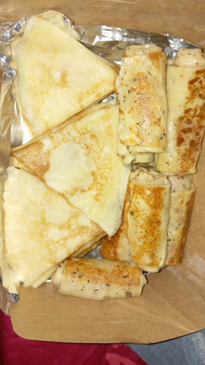 Crêpes nature & jambon fromage