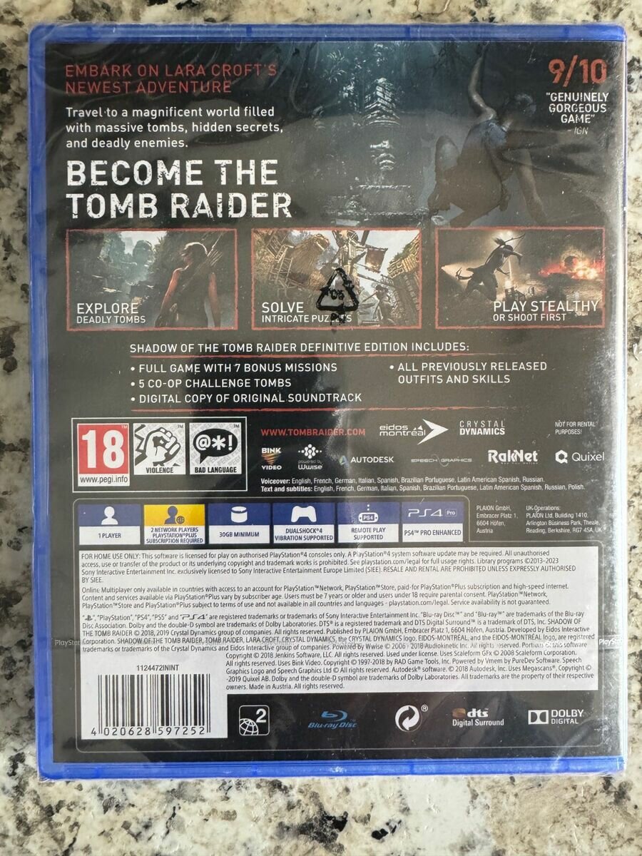 Tomb Raider PS4 Edition