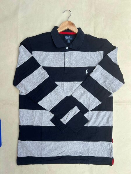 Polo à Rayures Homme Classique