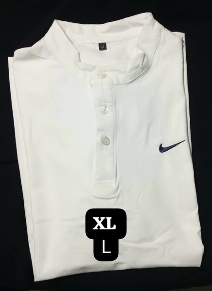 Polo blanc pour hommes XL