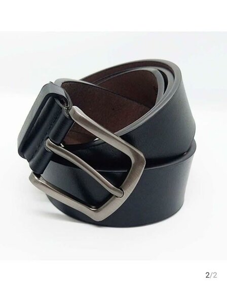 Ceinture en cuir noir élégante