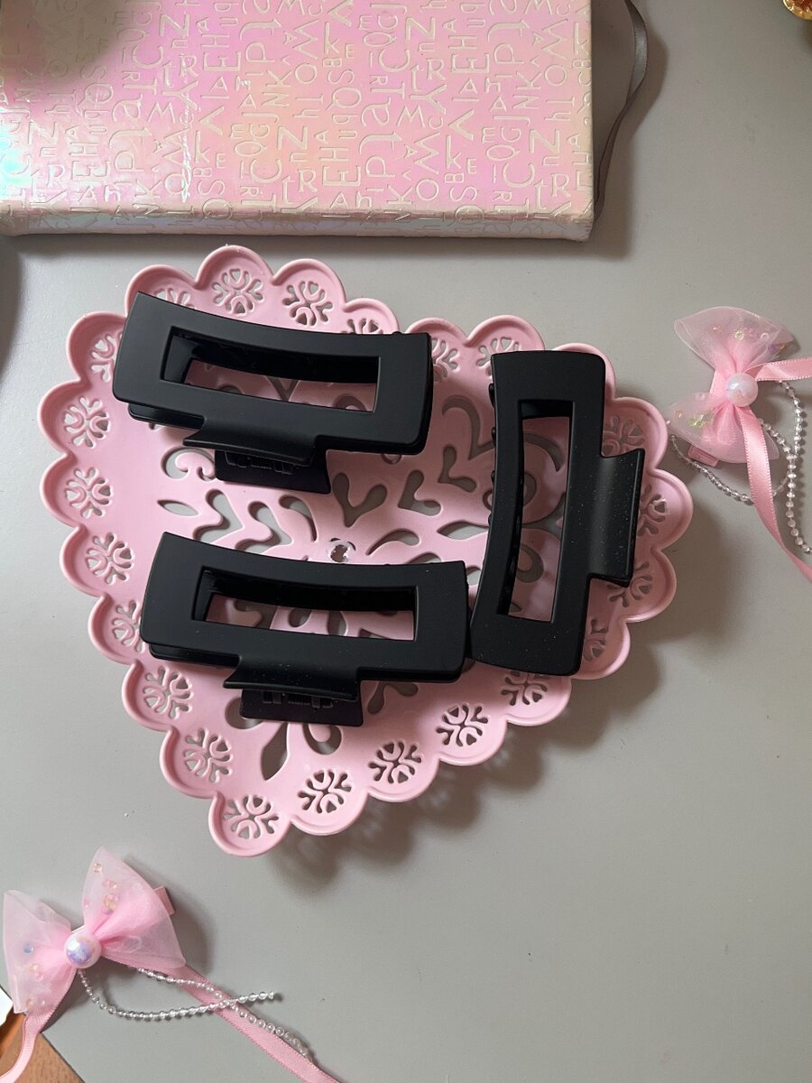 Barrettes à cheveux rectangulaires