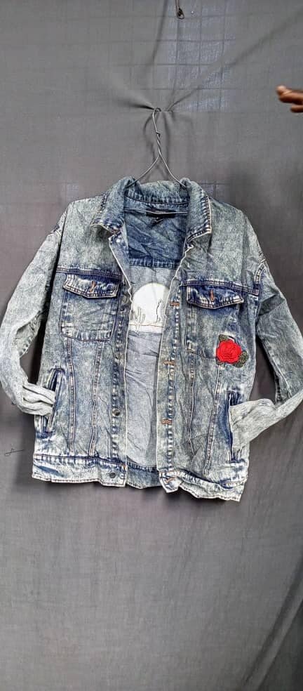 Denim jacket with print