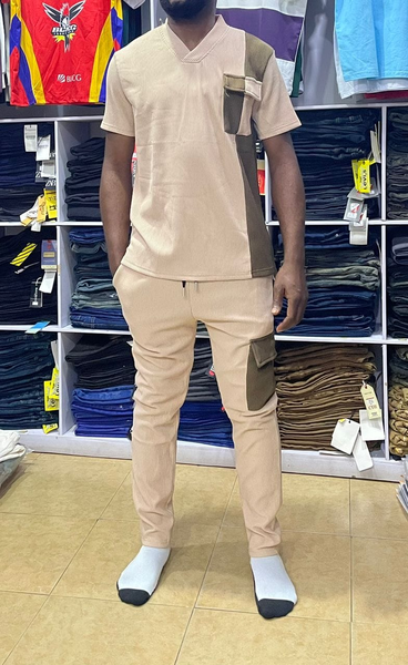 pink and gray set t-shirt and pants