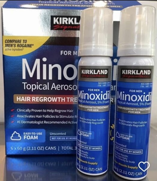 Kirkland Minoxidil Rogaine for hair/beard regrowth
