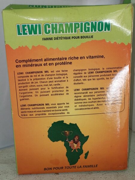 Céréale de mil champignon