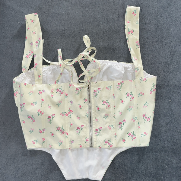 Corset and shorts combo