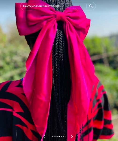 Silky large hair bows