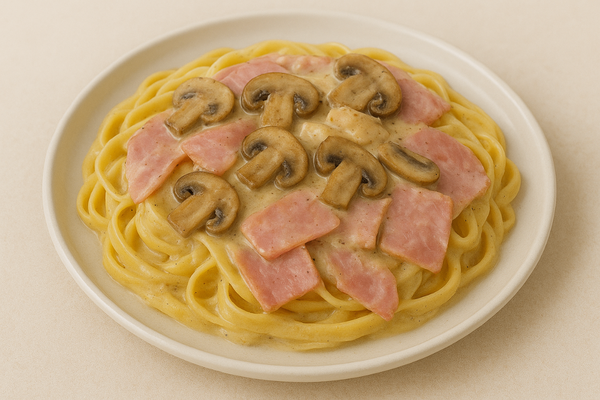 Tagliatelles jambon