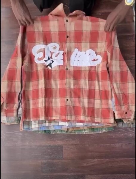 Chemise à carreaux décontractée