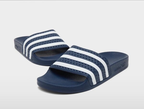 Sandales bleu à trois bandes