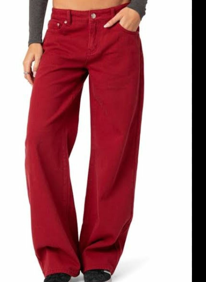 Red jeans