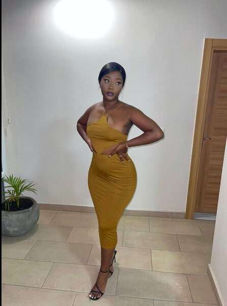 Shiny women's dress brown 🎀NEW IN🎀 S,m,l,xl,2xl  