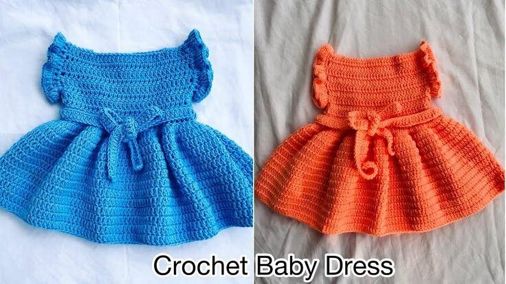 Robe Bébé au Crochet Élégante