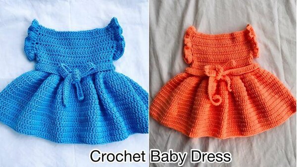 Robe Bébé au Crochet Élégante