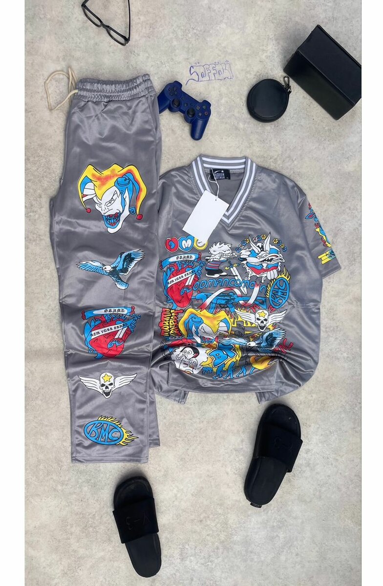 Ensemble jogging imprimé vibrant