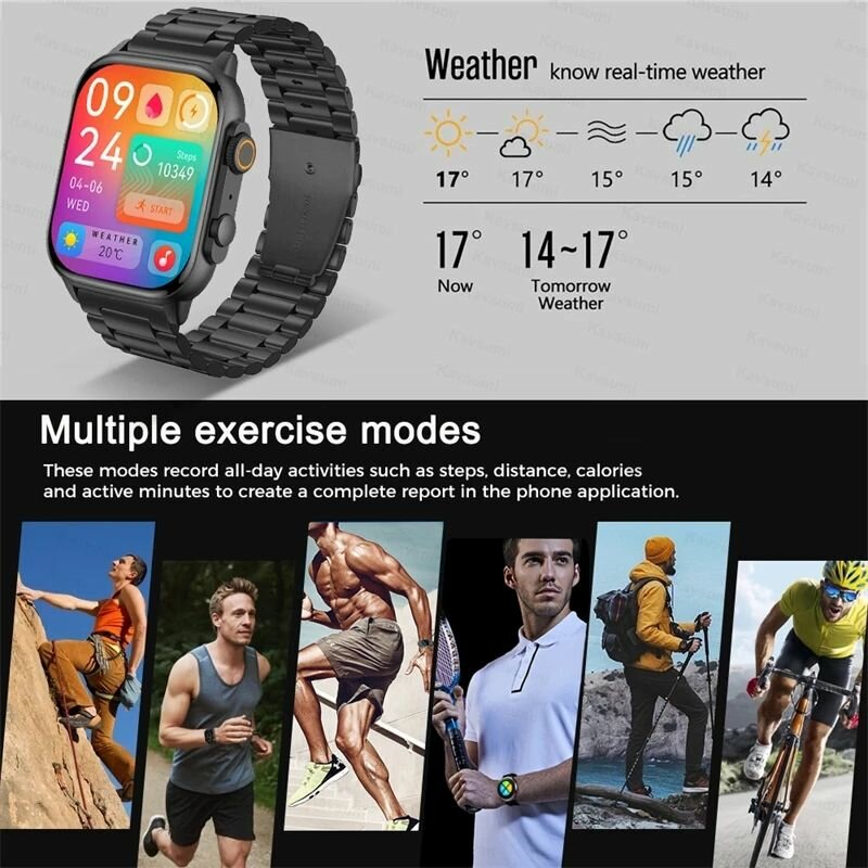 Montre connectée avec 7 bracelets