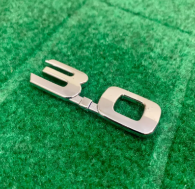 PACK OF 1 TOYOTA 3.0 MONOGRAM EMBLEM CHROME