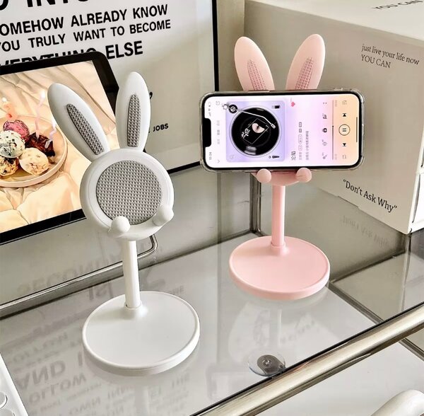 Support téléphone oreilles lapin