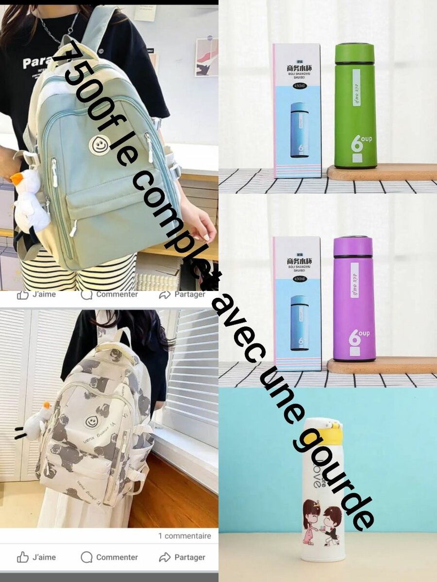 Sacs à dos et gourdes