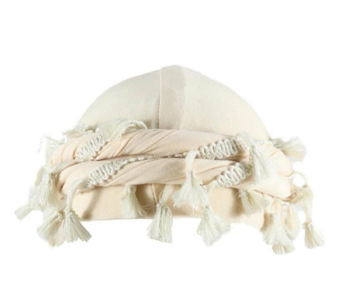 Bonnet Ethnique avec Pompons