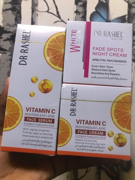Dr.Rashel vitamine C face serum, cream and fade spot cream