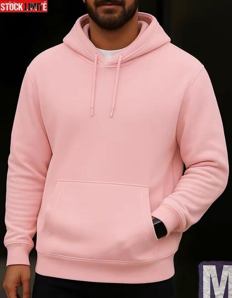 Sweat à capuche rose homme