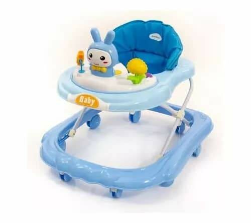 Trottinette bébé bleu Design ludique avec jouets interactifs