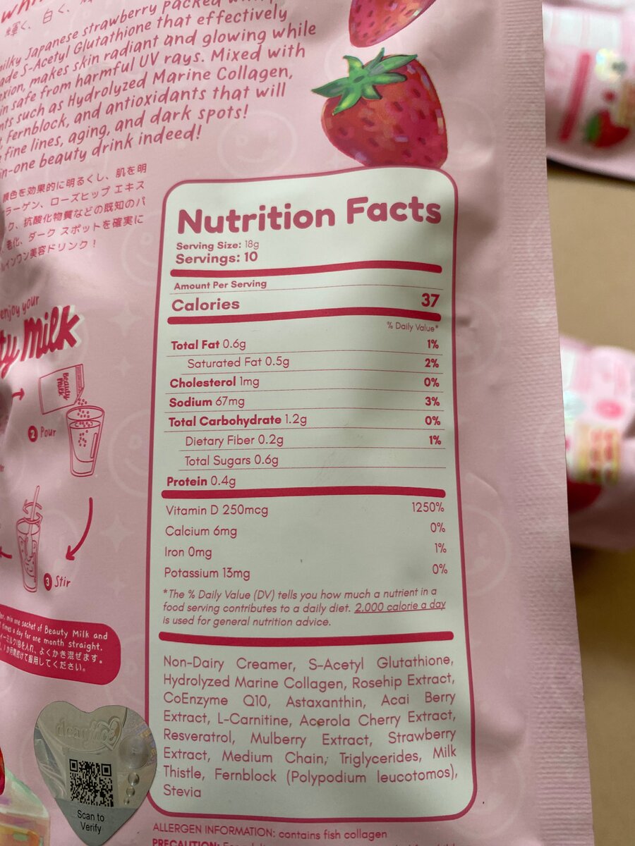 Boisson Glutathione Fraise