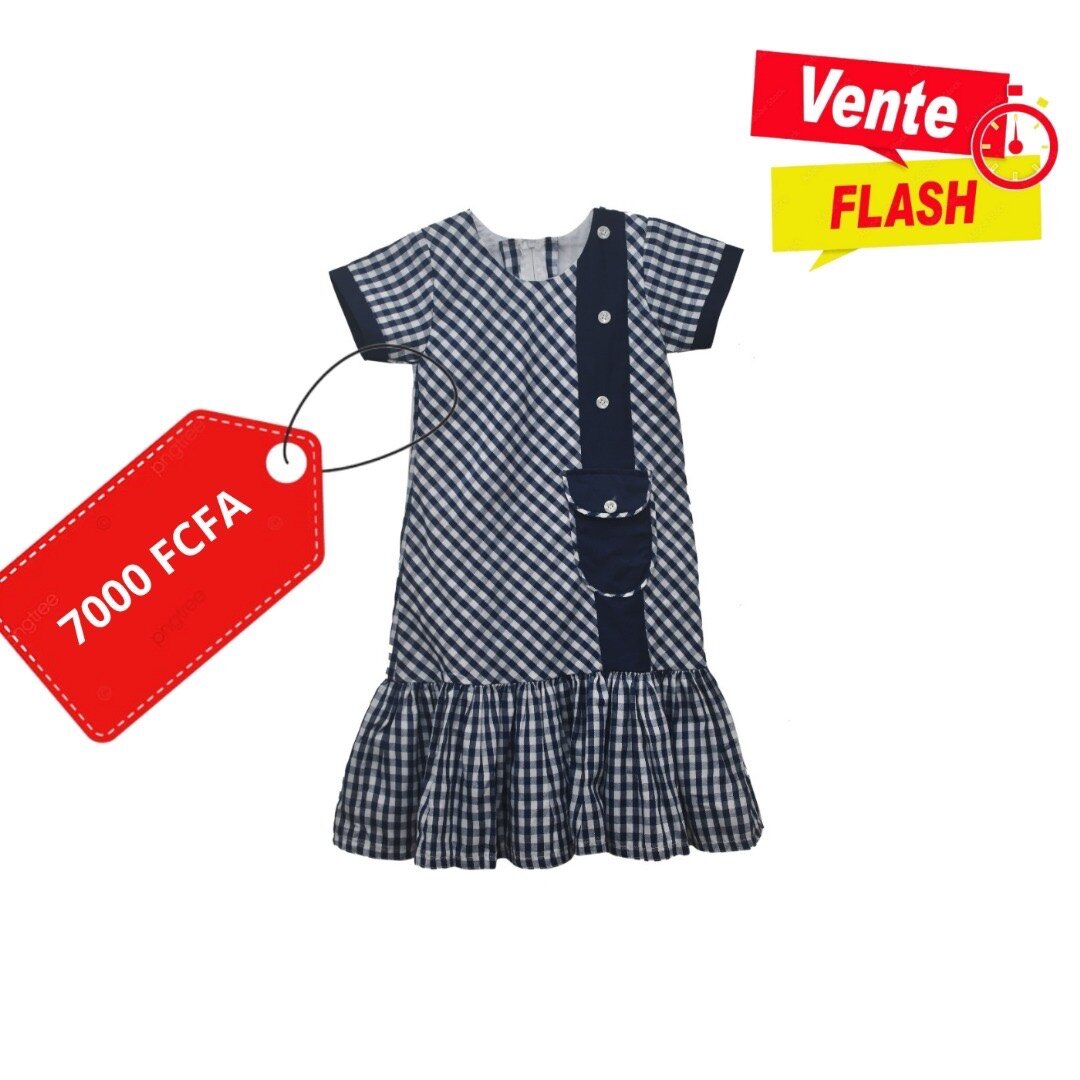 Robe Enfant Carreaux Élégante