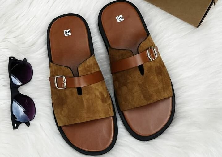 Sandales décontractées en cuir pour hommes