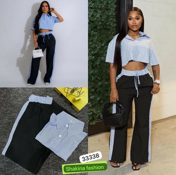 Ensemble décontracté bicolore