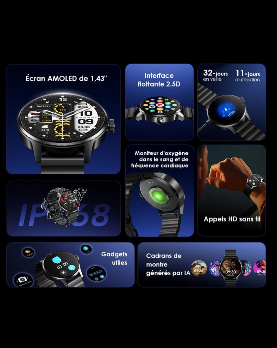 Montre Connectée Watch 5R Pro