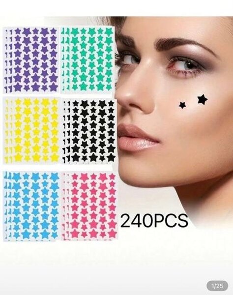 Autocollants Étoiles Visage