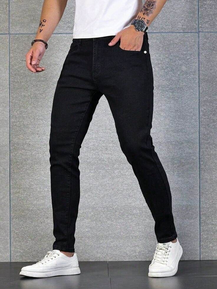 Jeans Skinny Homme Noir