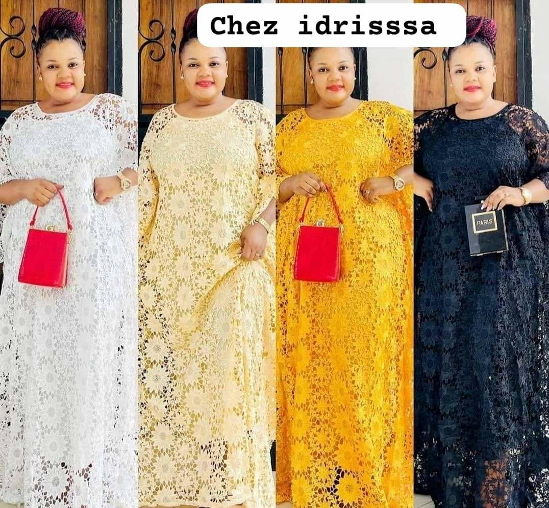 Chic robe en dentelle bien lourd