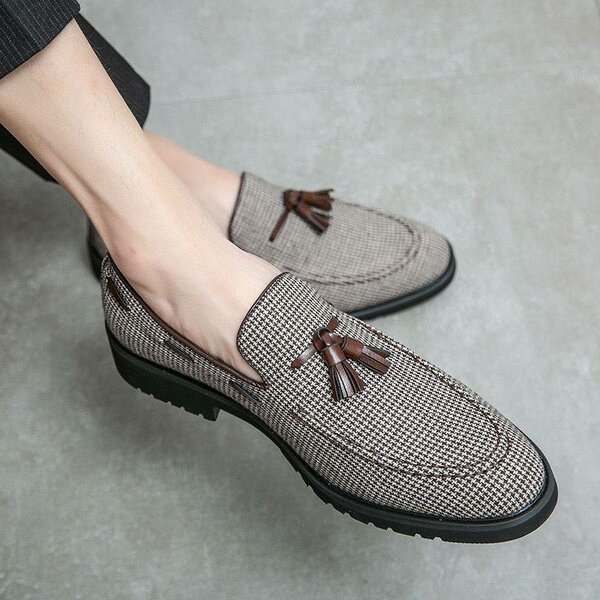 Men's Oxford genuine leather shoes loafers