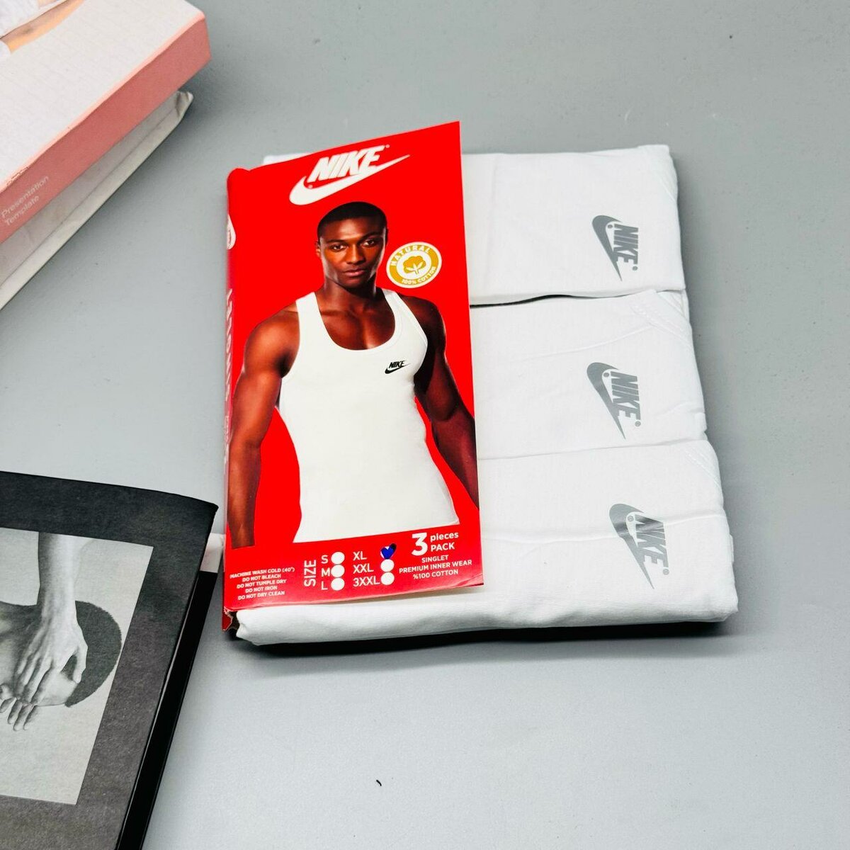 3 in a Pack Singlets Nike