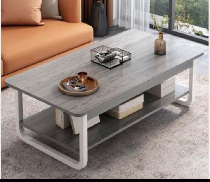 Table basse moderne bois métal