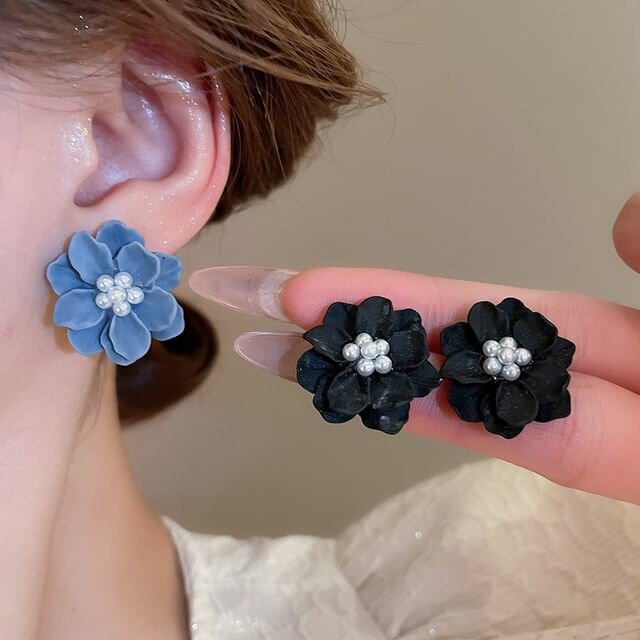 Boucles d'oreilles florales élégantes