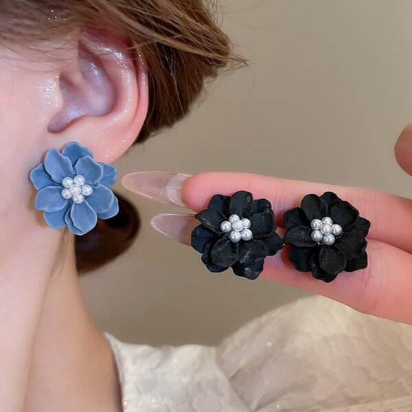 Boucles d'oreilles florales élégantes