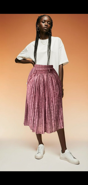 Jupe plissée élégante